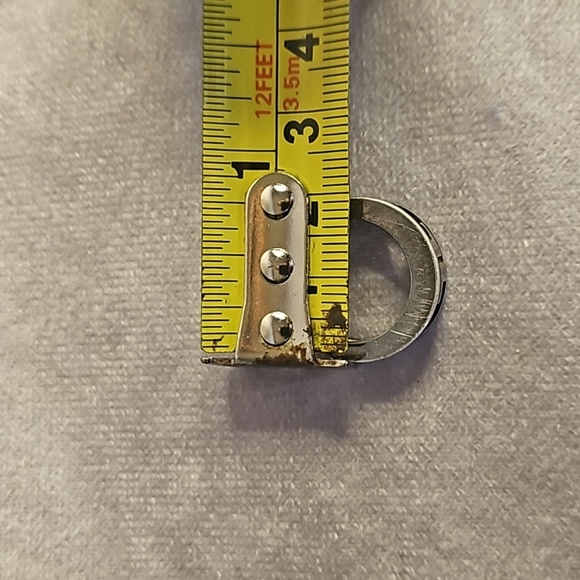 Gucci GG Sterling Silver Gunmetal Gray Band Small Ring SZ. 4 - Picture 7 of 8